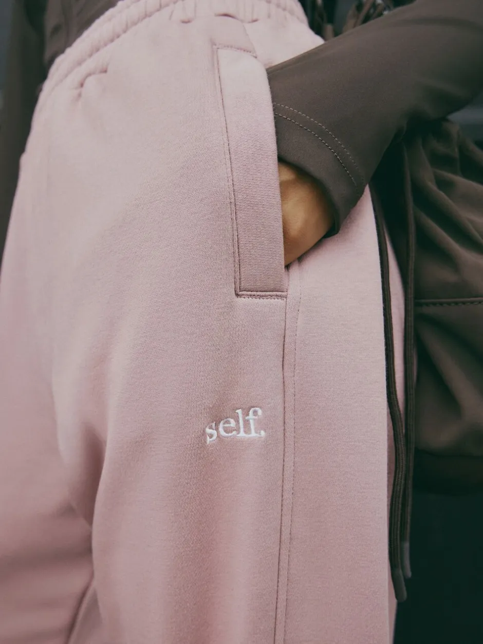 Leggings En Joggingbroeken|self. Roze - Joggingbroek met banden