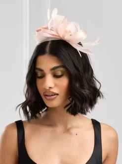 Haaraccessoires*Jon Richard - medium Fascinator hoofdband Roze
