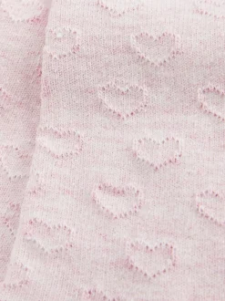 Sokken En Panty's|Gelegenheidskleding*Next - Katoenrijke maillots met hartjes en textuur Roze