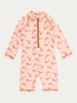 Badkleding|Badkleding|KIDLY by MORI - 3/4 Sleeve Sunsafe Suit Roze