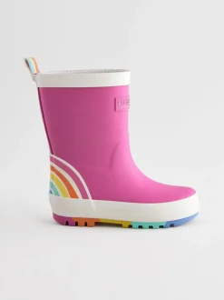 Laarzen|Little Bird by Jools Oliver - regenlaarzen met regenboog Roze