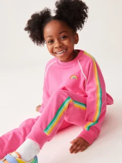 Sweaters En Hoody´S|Joggingbroeken*Little Bird by Jools Oliver Roze - set van sweatshirt en joggingbroek