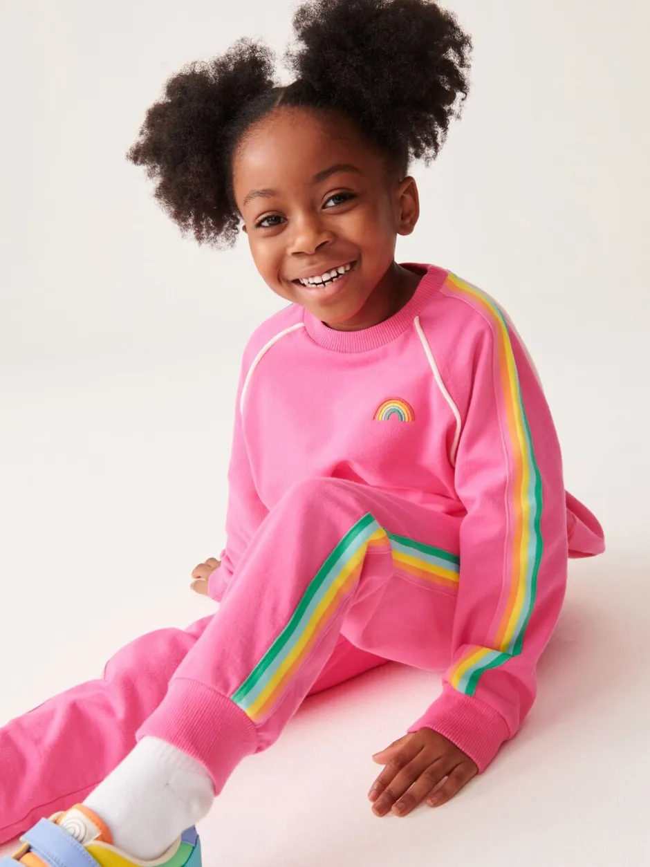 Sweaters En Hoody´S|Joggingbroeken*Little Bird by Jools Oliver Roze - set van sweatshirt en joggingbroek