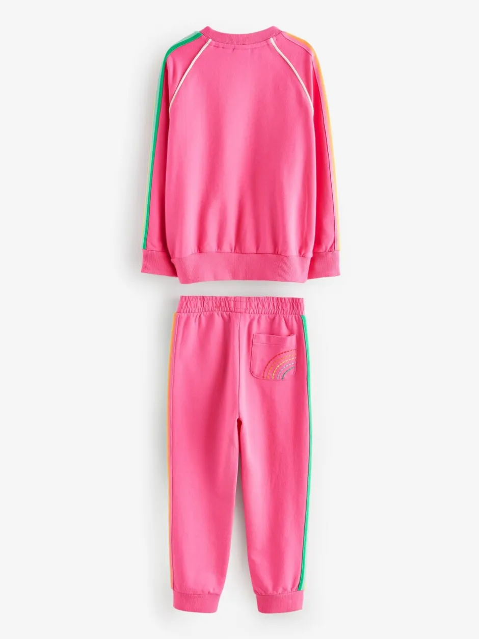 Sweaters En Hoody´S|Joggingbroeken*Little Bird by Jools Oliver Roze - set van sweatshirt en joggingbroek