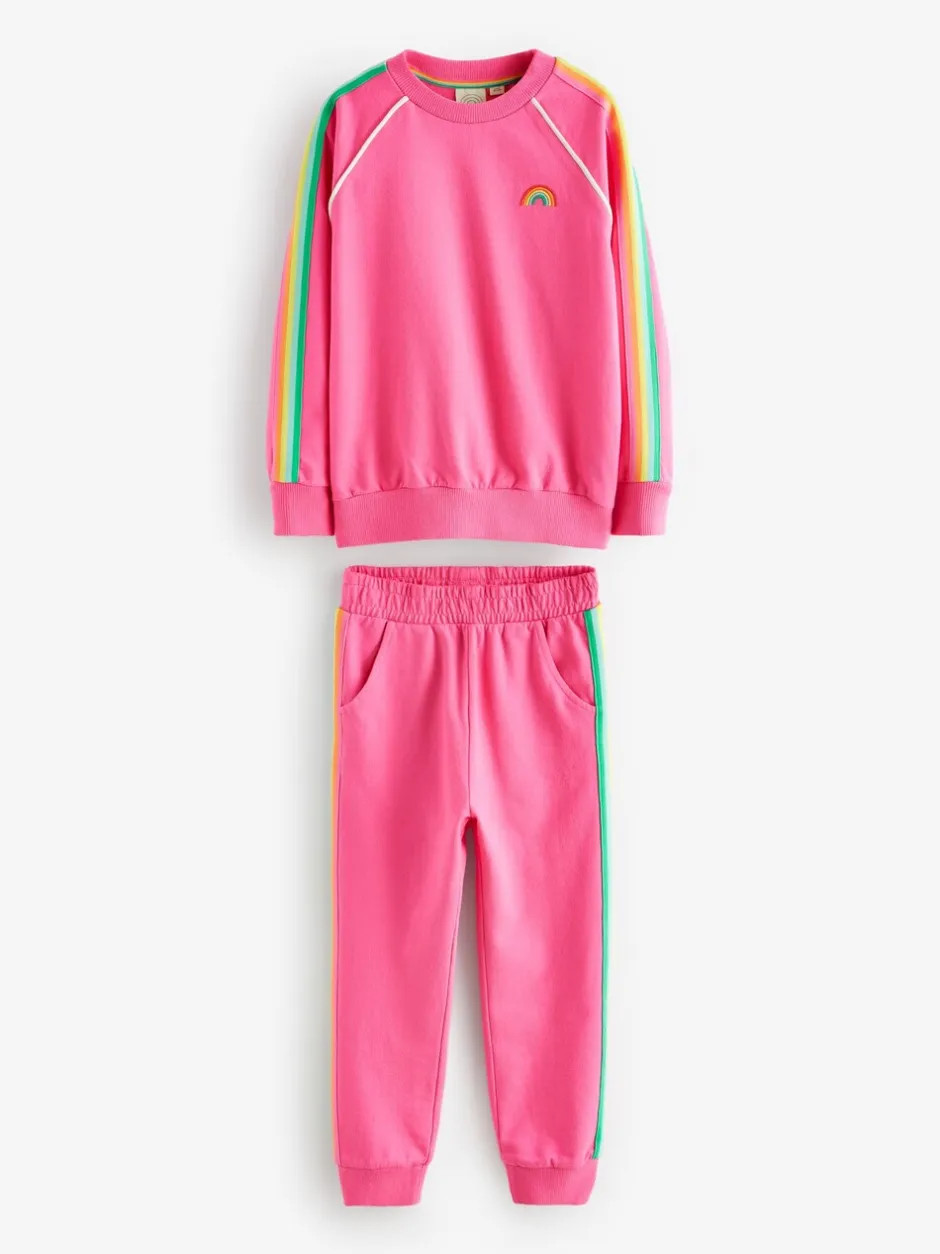 Sweaters En Hoody´S|Joggingbroeken*Little Bird by Jools Oliver Roze - set van sweatshirt en joggingbroek