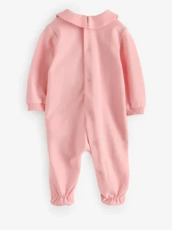 Slabbetjes*Moschino - Baby Logo Sleepsuit, Hat & Bib Giftset With Giftbox Roze
