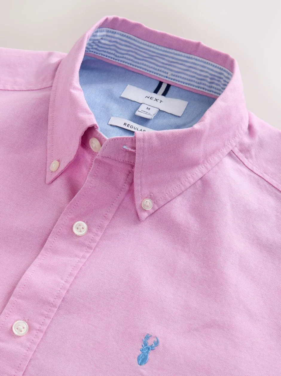 Shirts*Next Roze - Normale Pasvorm - Oxford-hemd met lange mouwen