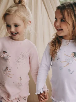 Multipacks|Nachtkleding En Pyjama's|Next Roze / paarse fee - Verpakking van 2 knusse pyjama's (9 mnd-12 jr)