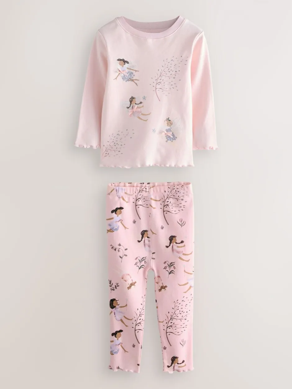 Multipacks|Nachtkleding En Pyjama's|Next Roze / paarse fee - Verpakking van 2 knusse pyjama's (9 mnd-12 jr)
