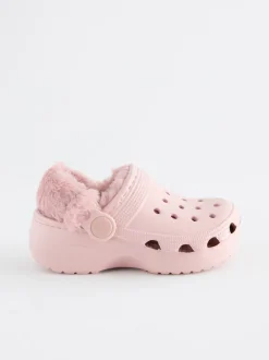 Pantoffels*Next - Pantoffelklompen met voering van imitatiebont Roze