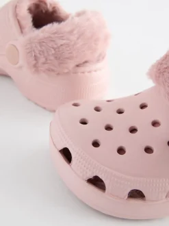 Pantoffels*Next - Pantoffelklompen met voering van imitatiebont Roze