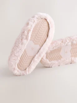 Pantoffels*Next - Pantoffels met imitatiebont Roze