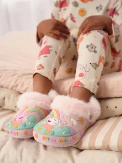 Pantoffels*Next Roze - Peppa Pig behaaglijke gevoerde Pantoffel Klomp