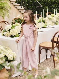 Jumpsuits En Playsuits|Next Roze - Plisse Jumpsuit (3-16yrs)