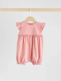 Rompertjes En Tuinbroeken*Next Roze - Print Baby Rompers 3 Pack
