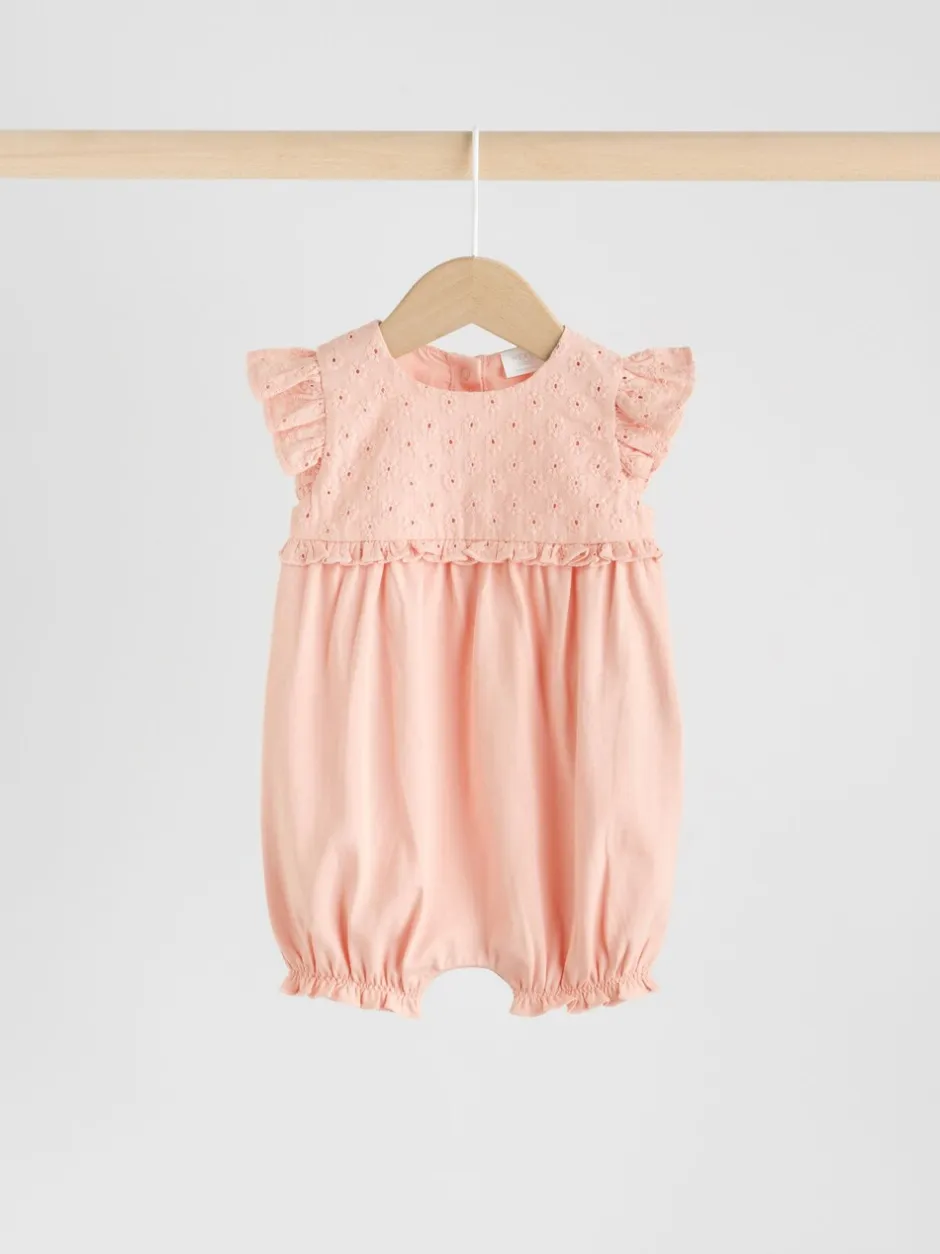 Rompertjes En Tuinbroeken*Next Roze - Print Baby Rompers 3 Pack