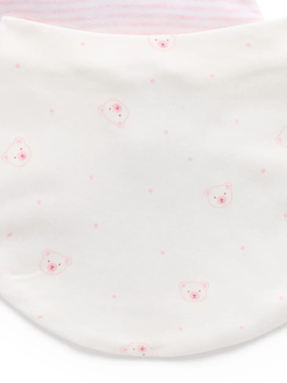 Slabbetjes*Purebaby - Essential Dribble Bibs 2 Pack Roze