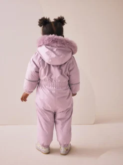 Jassen, Jacks En Kinderwagenpakjes|Jassen En Jacks|Next - Regenbestendig sneeuwpak (3 mnd - 7 jr) Roze