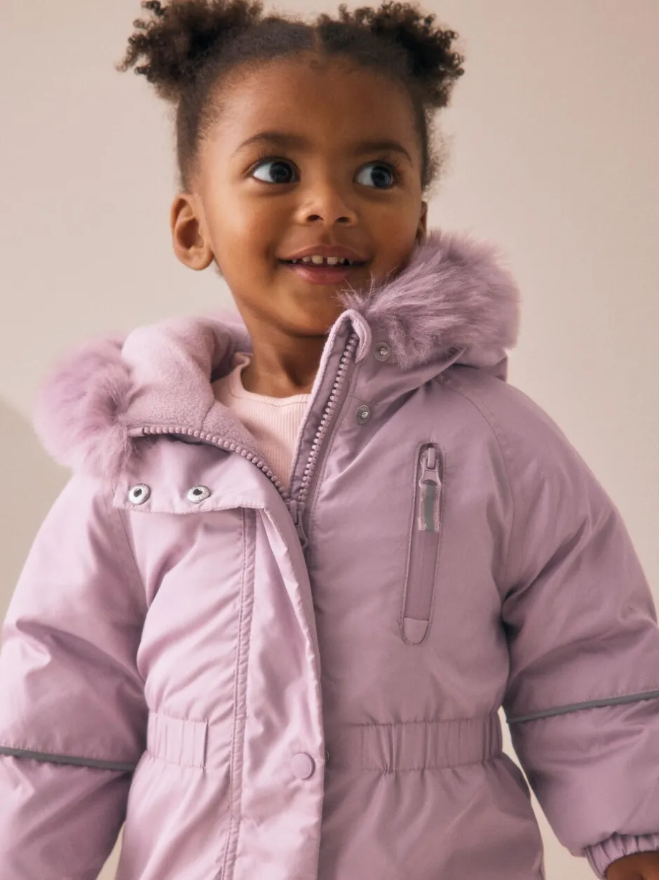 Jassen, Jacks En Kinderwagenpakjes|Jassen En Jacks|Next - Regenbestendig sneeuwpak (3 mnd - 7 jr) Roze
