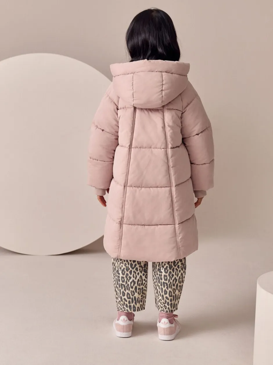 Schoolkleding|Jassen En Jacks|Next - Regenbestendige gewatteerde jas (3-16 jr) Roze