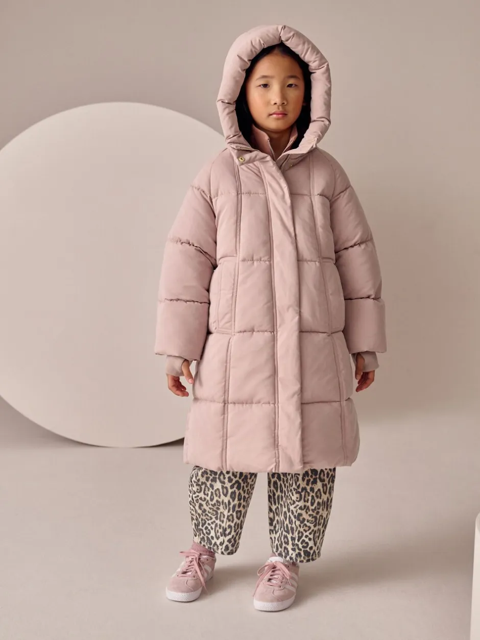 Schoolkleding|Jassen En Jacks|Next - Regenbestendige gewatteerde jas (3-16 jr) Roze