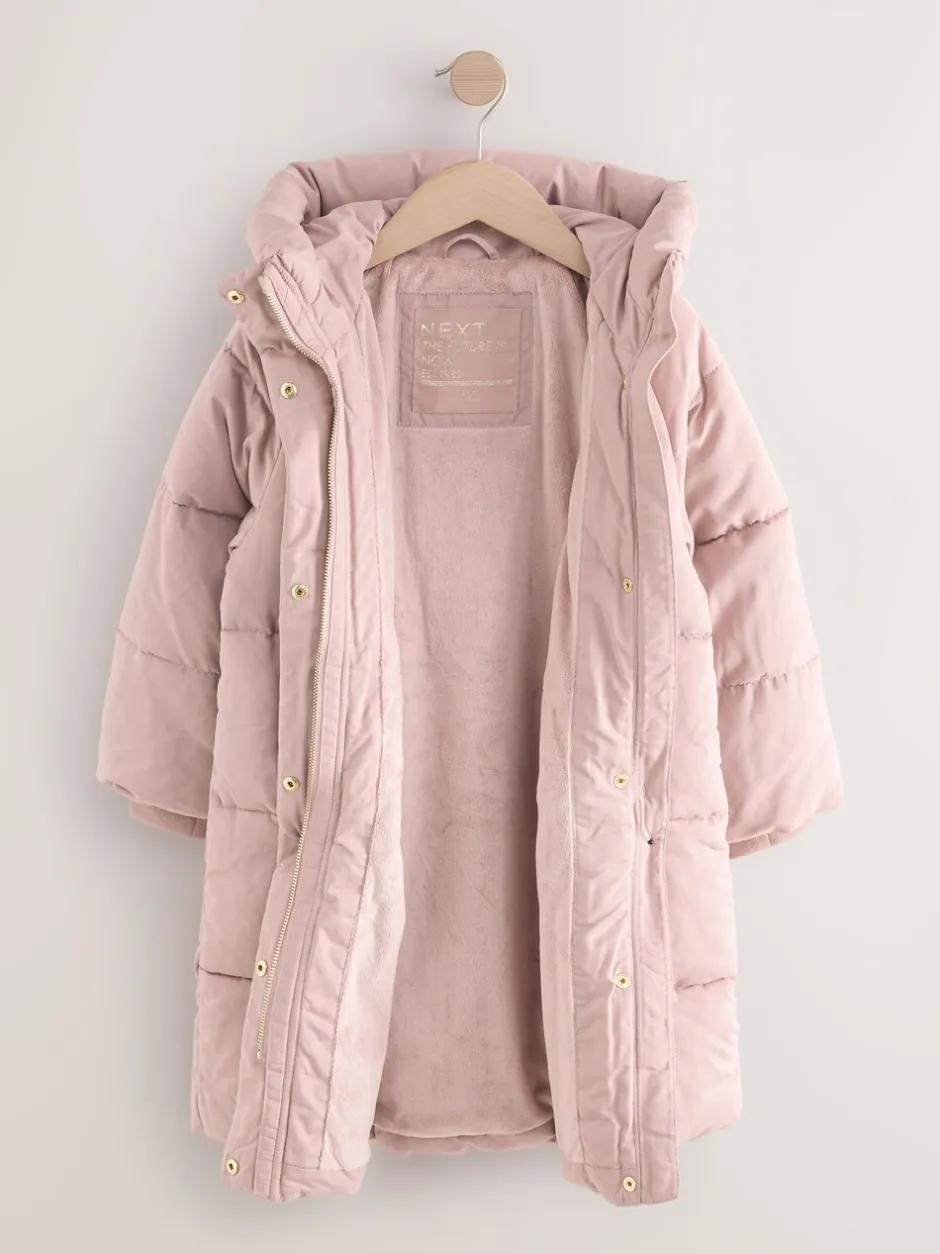 Schoolkleding|Jassen En Jacks|Next - Regenbestendige gewatteerde jas (3-16 jr) Roze