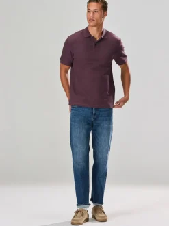 Poloshirts*Next Roze - Regular Fit Textured Smart Polo Shirt