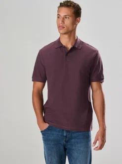 Poloshirts*Next Roze - Regular Fit Textured Smart Polo Shirt