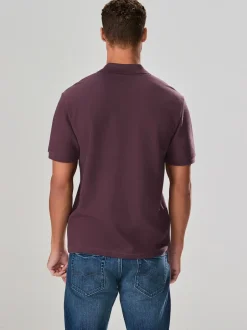 Poloshirts*Next Roze - Regular Fit Textured Smart Polo Shirt