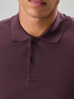 Poloshirts*Next Roze - Regular Fit Textured Smart Polo Shirt