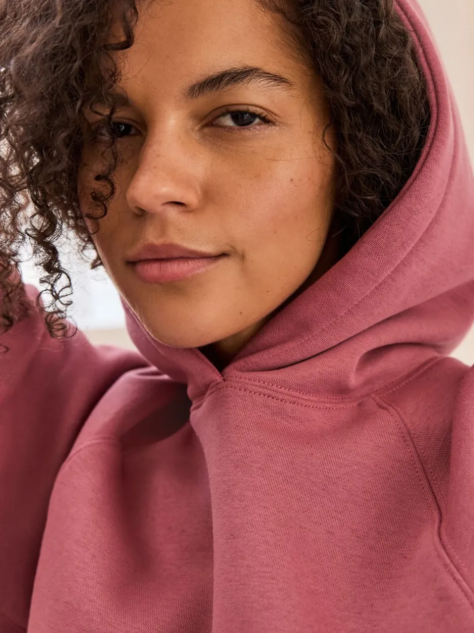 Hoody's En Sweatshirts*Next - Relaxte pasvorm zware lange hoodie Roze