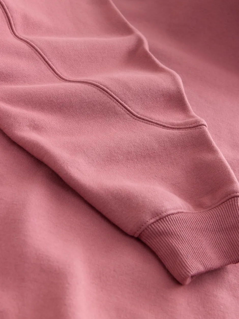 Hoody's En Sweatshirts*Next - Relaxte pasvorm zware lange hoodie Roze