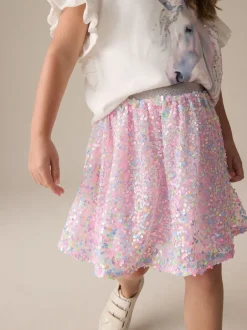 Shorts En Rokken*Next - Rok met lovertjes (3-16 jr) Roze