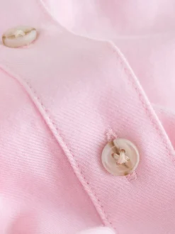 Blouses En Overhemden|Tops En T-Shirts|Next - Ruimvallend 100% katoenen button-down casual overhemd met lange mouwen Roze