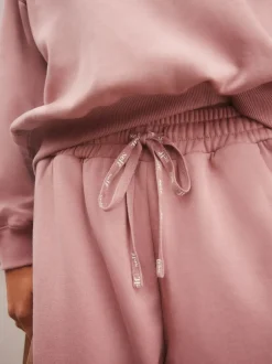 Leggings En Joggingbroeken|self. Roze - joggingbroek met wijde pijpen