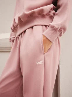 Leggings En Joggingbroeken|self. Roze - joggingbroek met wijde pijpen