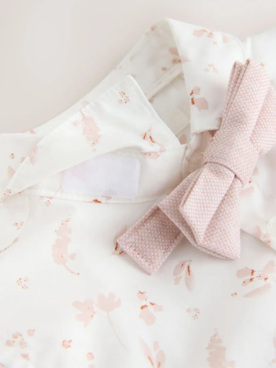 Kostuums En Herenvesten*Next Roze - Set met gilet, overhemd, korte broek & stropdas (3mnd-9jr)