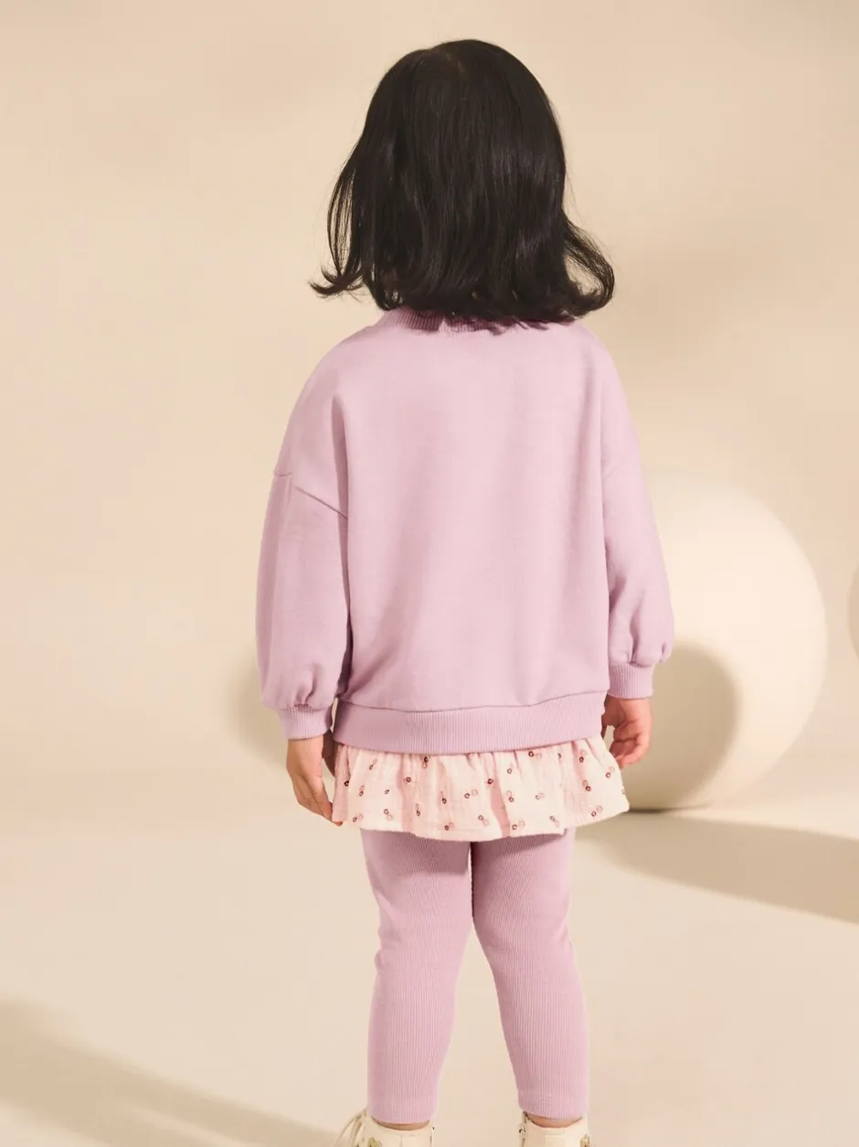 Tops|Sets En Combisets*Next - Set met top met lange mouwen en legging (3 mnd-7 jr) Roze