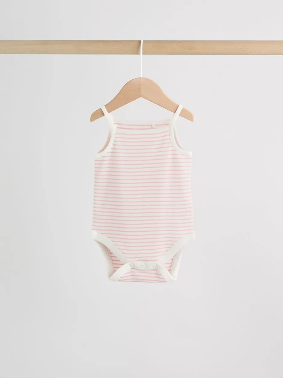 Rompertjes En Hemdjes|Next Roze - Set van 5 Baby bodysuits