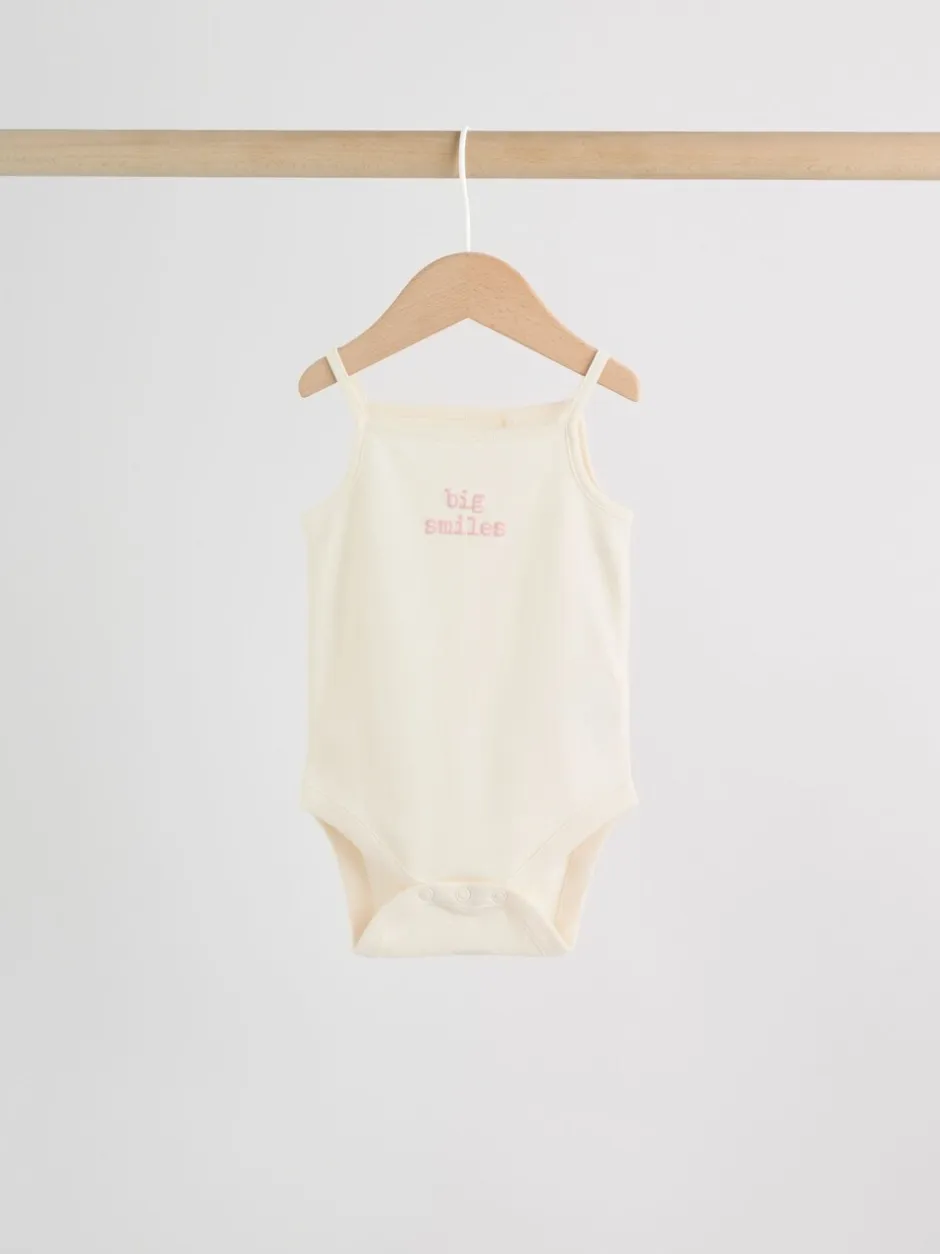 Rompertjes En Hemdjes|Next Roze - Set van 5 Baby bodysuits