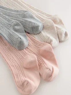 Sokken En Panty's|Next Roze - Set van 3 babymaillots (0 mnd-2 jr)