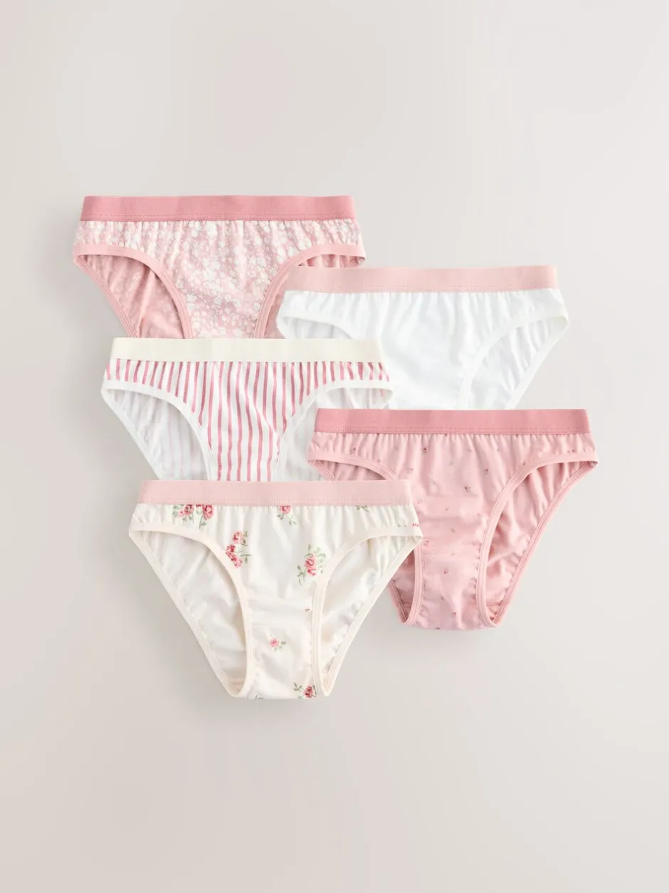 Alle Ondergoed|Next - Set van 5 Bikini Onderbroeken (1.5-16jr) Roze
