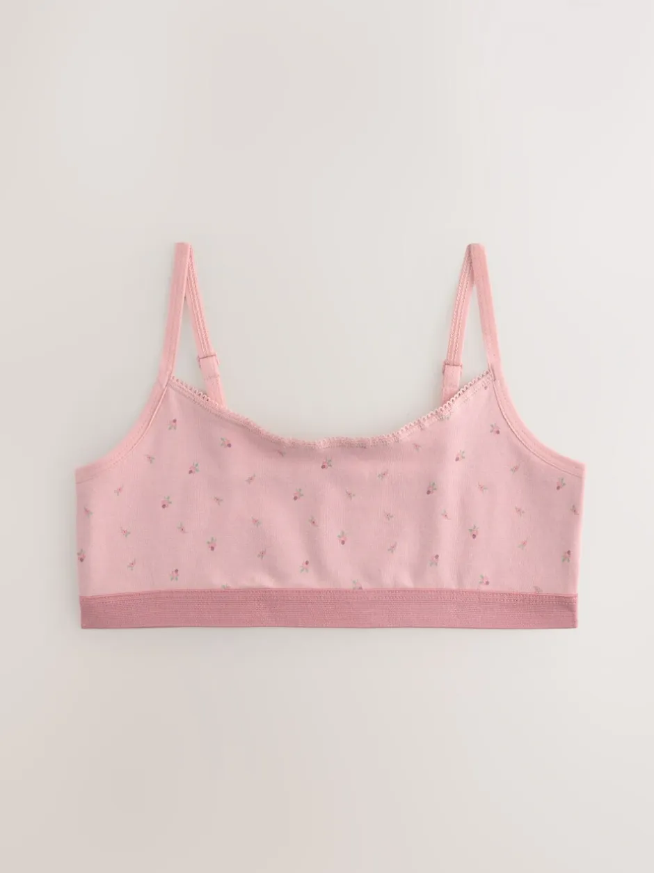 Alle Ondergoed*Next - Set van 3 crop tops (5-16 jr) Roze