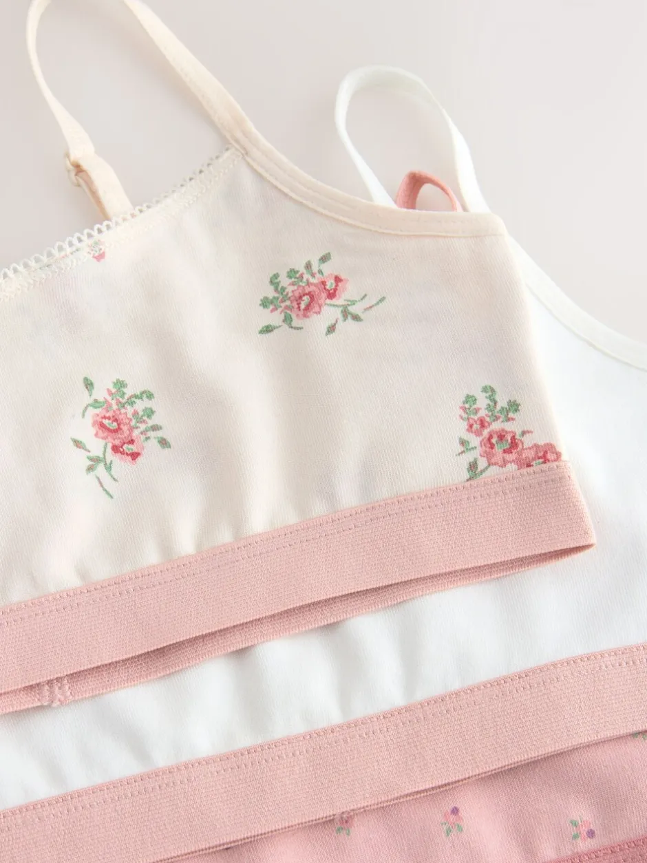 Alle Ondergoed*Next - Set van 3 crop tops (5-16 jr) Roze