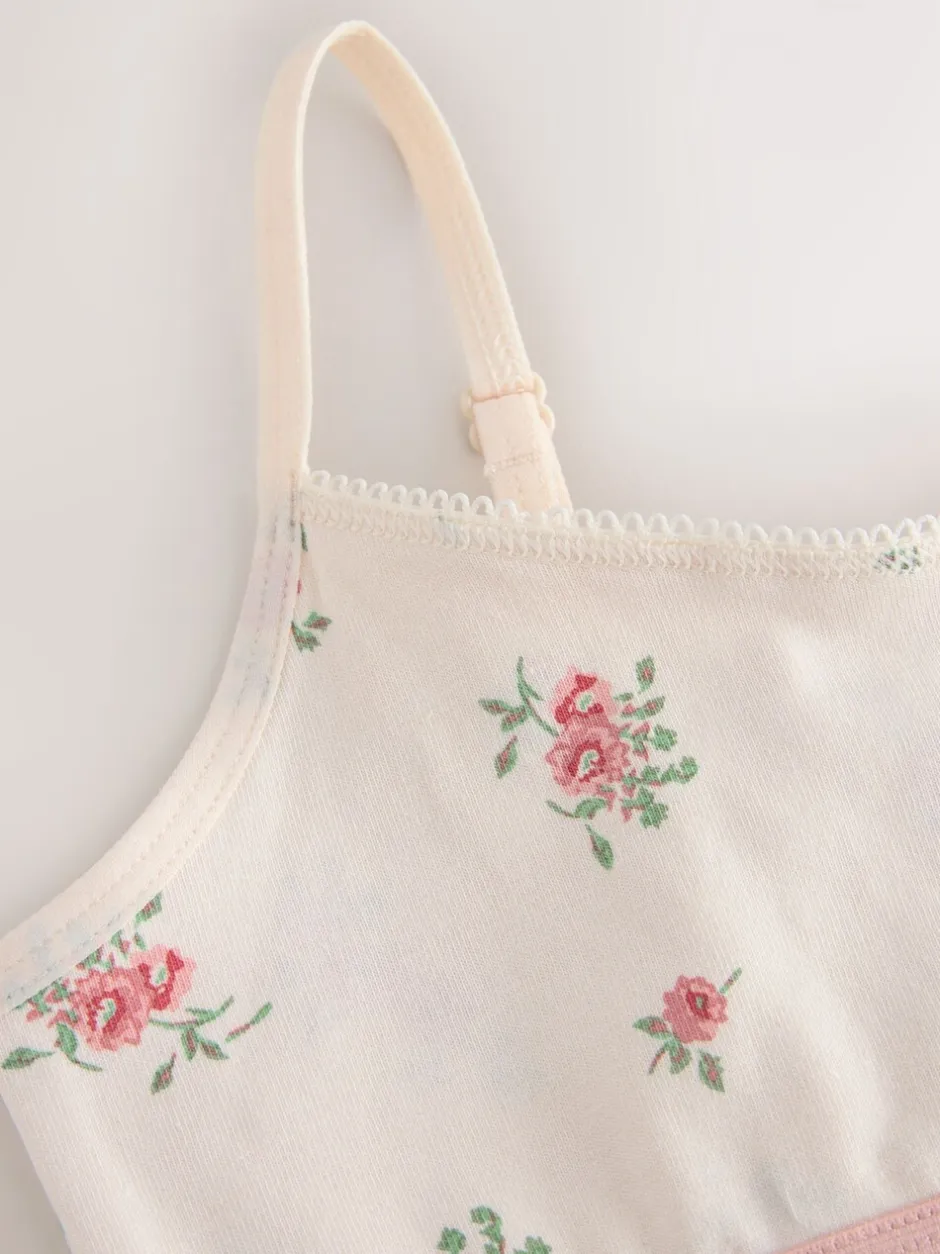 Alle Ondergoed*Next - Set van 3 crop tops (5-16 jr) Roze