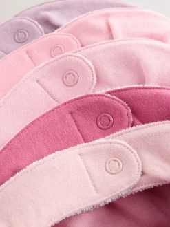Slabbetjes*Next Roze - Set van 5 Dribble babyslabbetjes