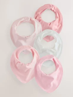 Slabbetjes*Next Roze - Set van 5 Dribble babyslabbetjes