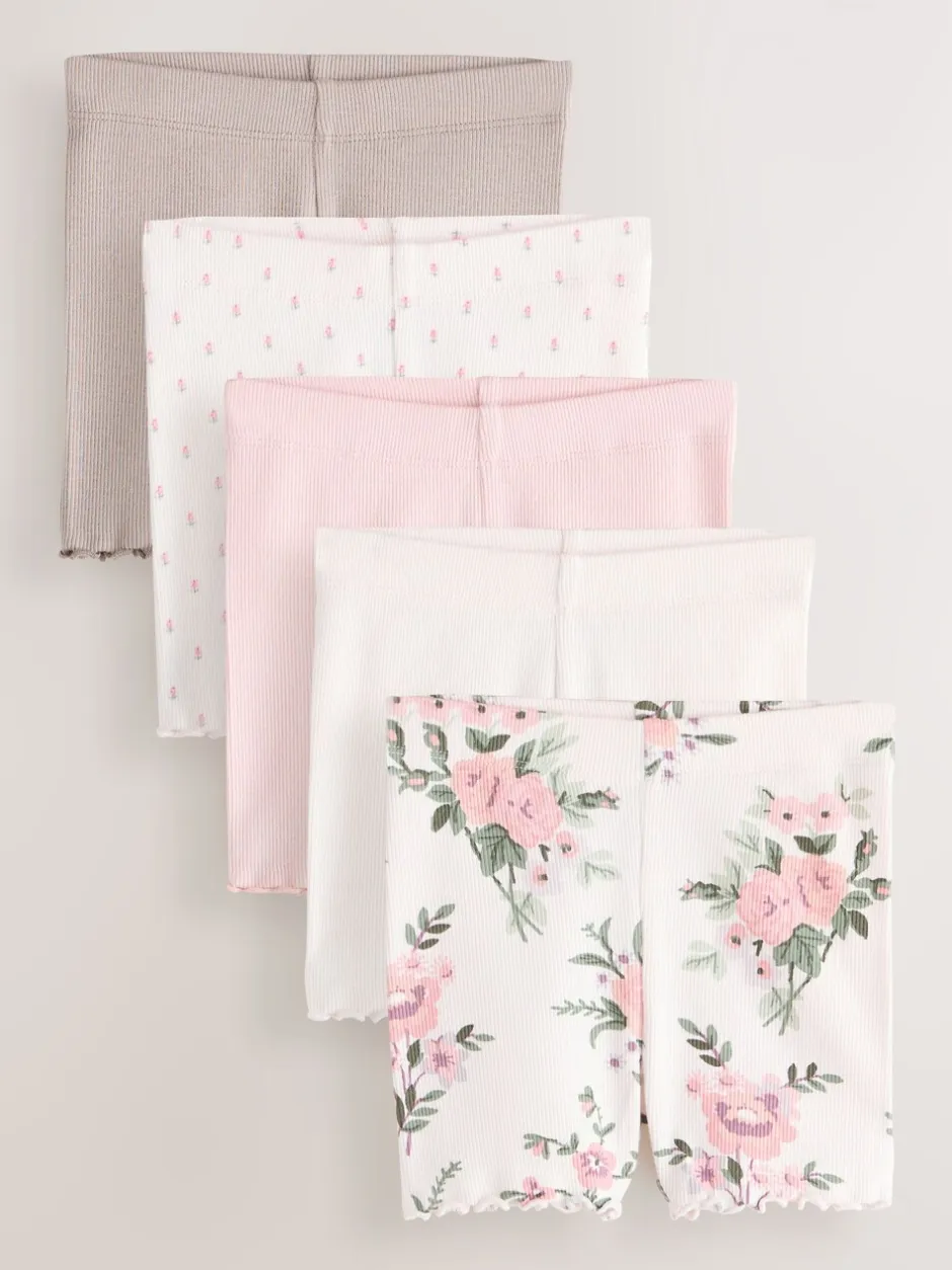 Shorts|Shorts En Rokken*Next Roze - Set van 5 fietsshorts (3 mnd-7 jr)