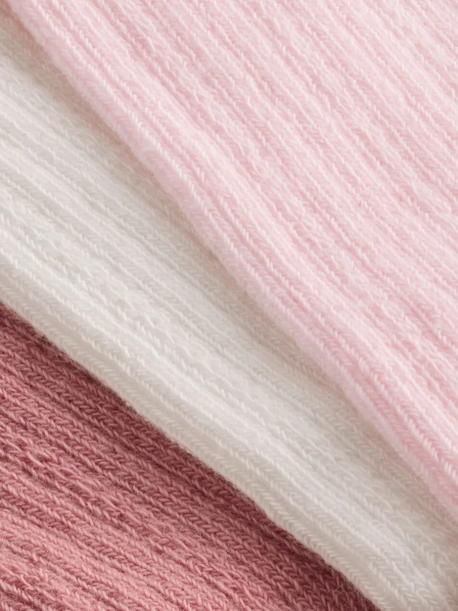 Sokken En Panty's|Gelegenheidskleding*Next Roze - Set van 3 kniehoge Baby Sokken met Strik (0mnd-2jr)