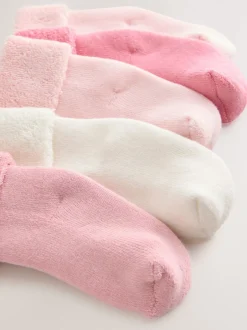 Sokken En Panty's*Next Roze - Set van 5 paar Baby Handdoeken Sokken (0mnd-2jr)